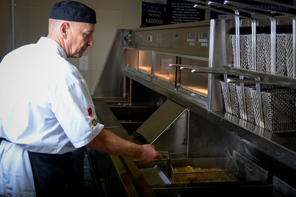 Mister C fish frying